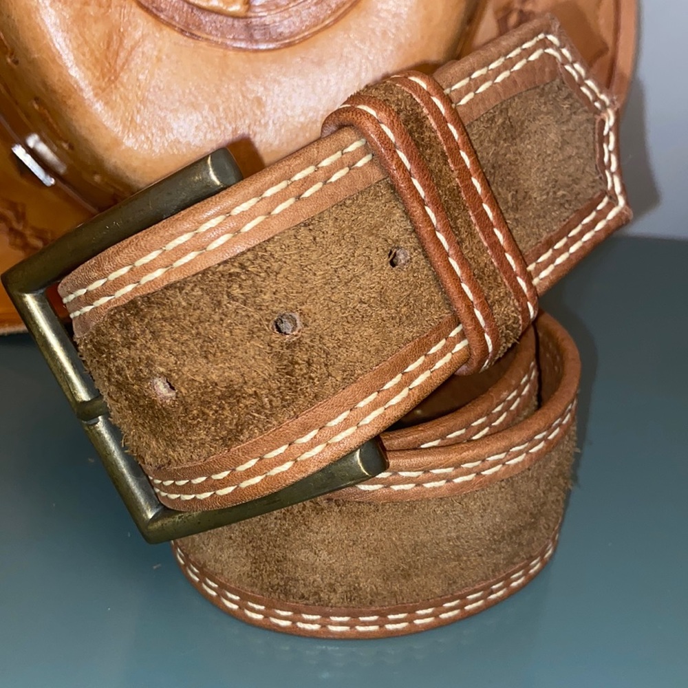 Vintage Harness Steerhide Leather/Suede Belt